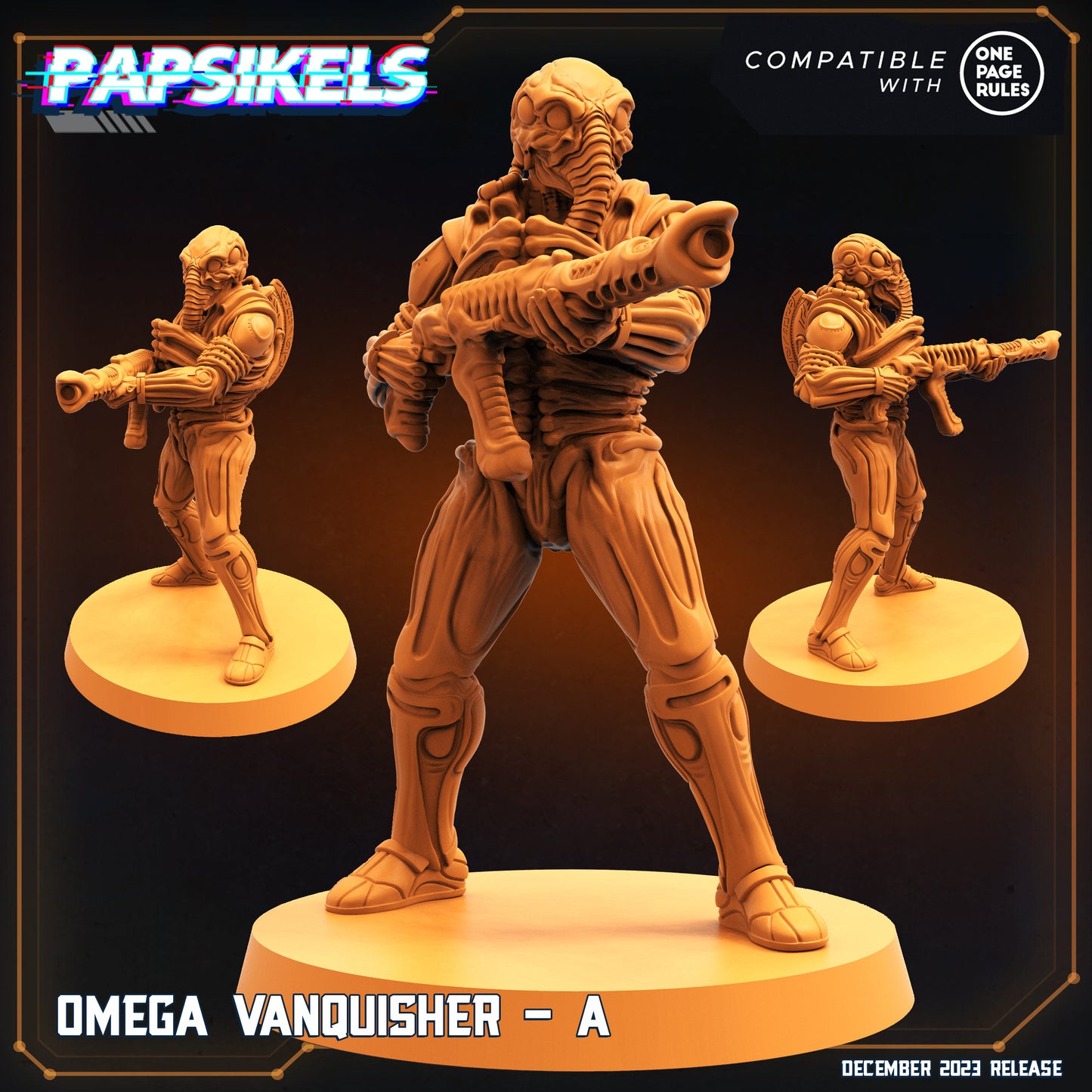 Omega Vanquisher - A | DnD Miniatures | Tabletop Gaming | Tabletop Miniature | Sci-Fi | Cyberpunk