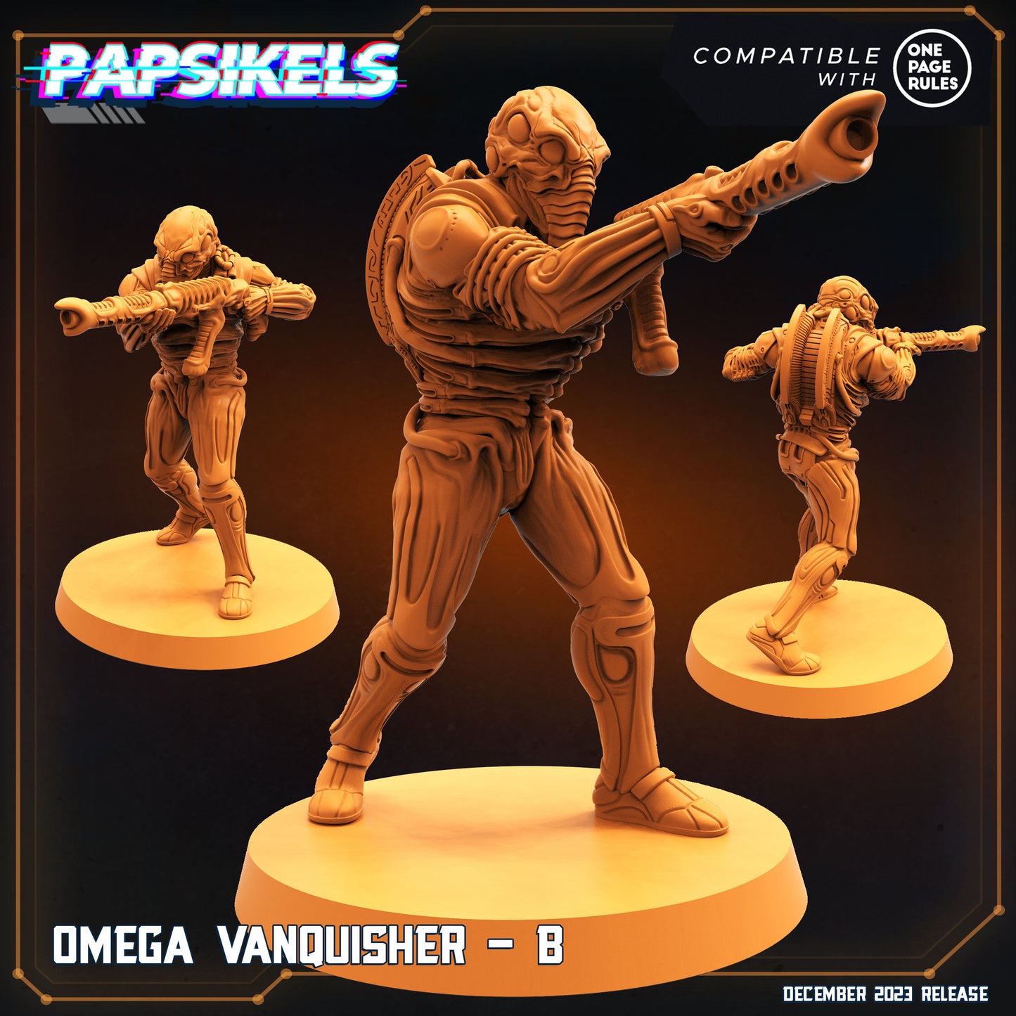 Omega Vanquisher - B | DnD Miniatures | Tabletop Gaming | Tabletop Miniature | Sci-Fi | Cyberpunk