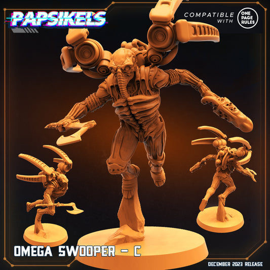 Omega Swooper - C | DnD Miniatures | Tabletop Gaming | Tabletop Miniature | Sci-Fi | Cyberpunk