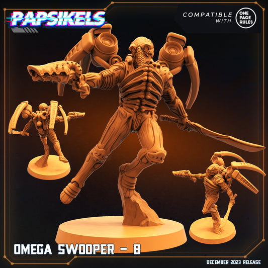 Omega Swooper - B | DnD Miniatures | Tabletop Gaming | Tabletop Miniature | Sci-Fi | Cyberpunk