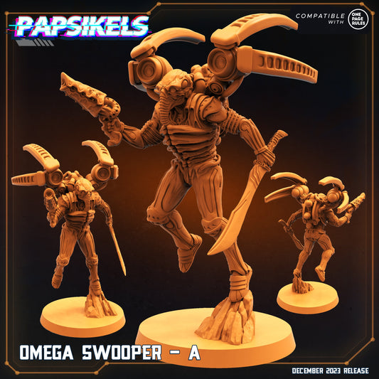 Omega Swooper - A | DnD Miniatures | Tabletop Gaming | Tabletop Miniature | Sci-Fi | Cyberpunk