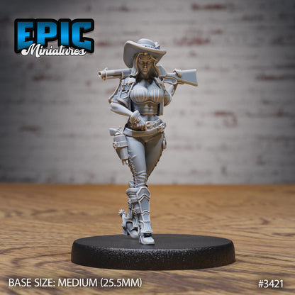 Wild West - Female Gunslinger Walking