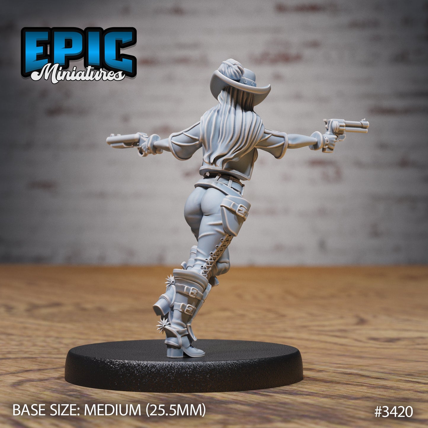 Wild West - Female Gunslinger Shooting