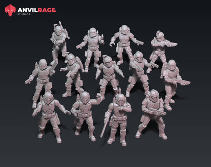 Old Way Mercenaries - Set of 13