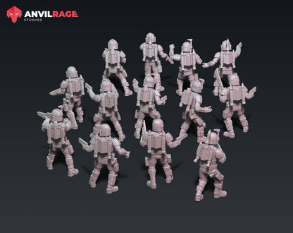 Old Way Mercenaries - Set of 13