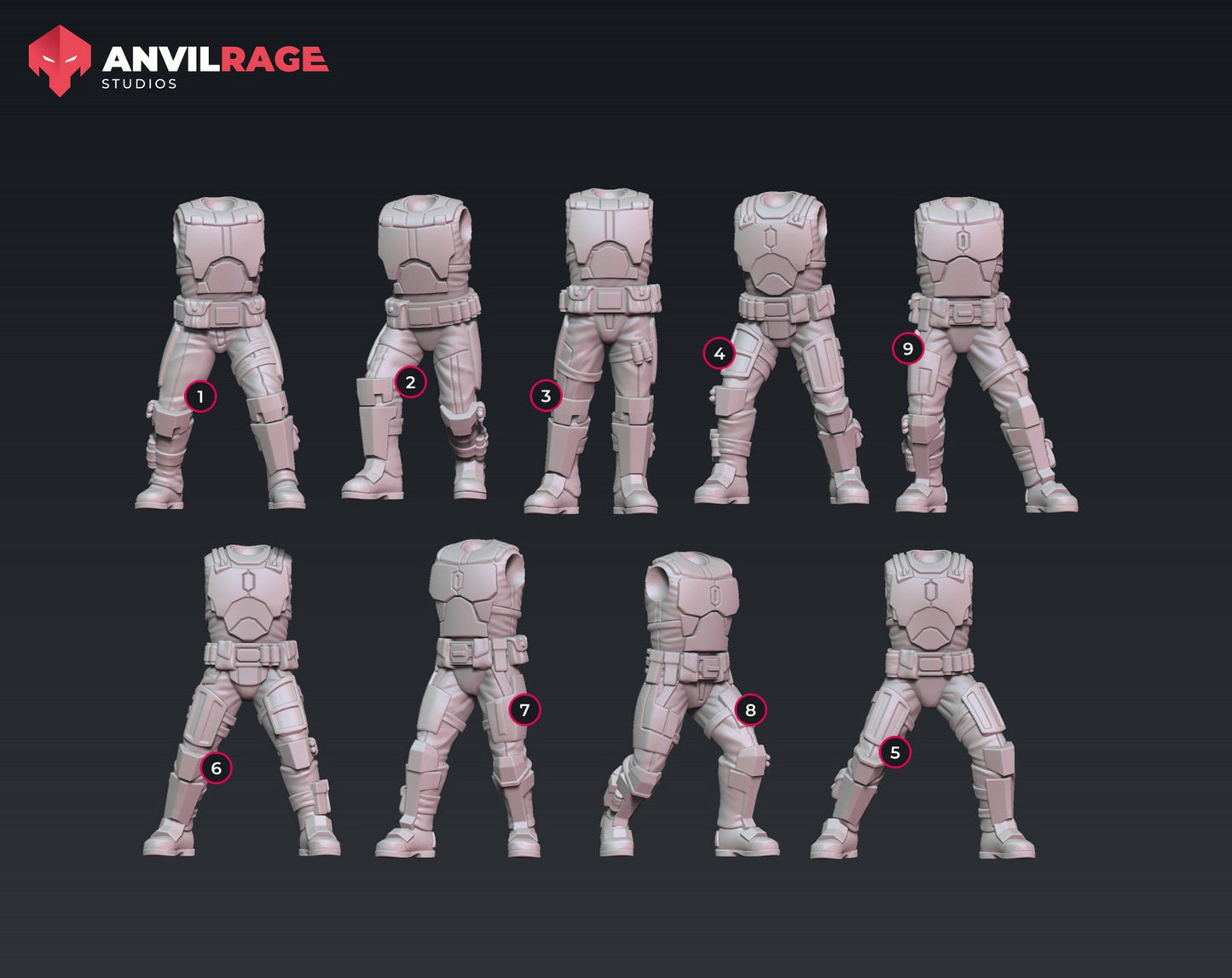 Old Way Mercenaries - Set of 13