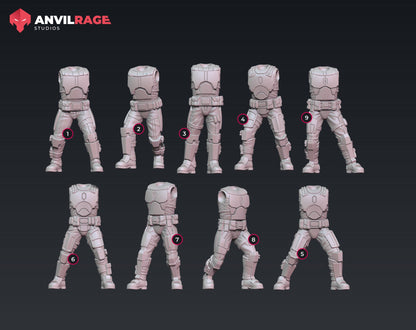 Old Way Mercenaries - Set of 13