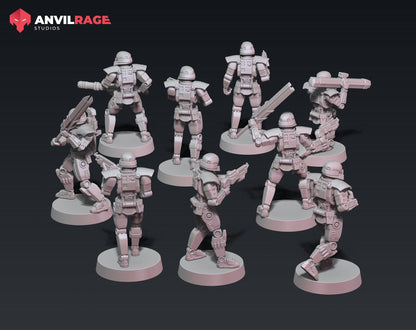 Terror Troopers - Set of 9