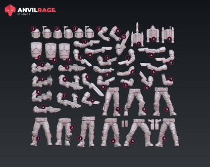 Old Way Mercenaries - Set of 13