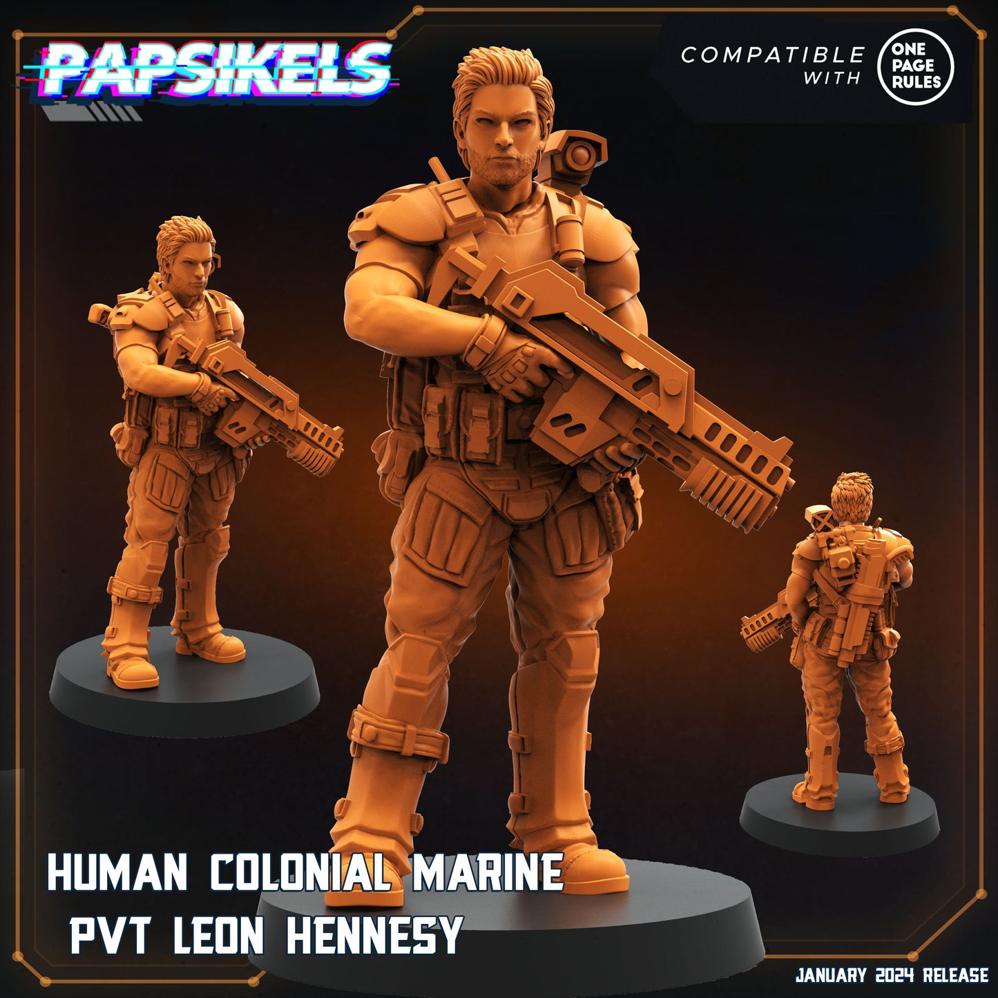 Human Colonial Marine - PVT Leon Hennesy