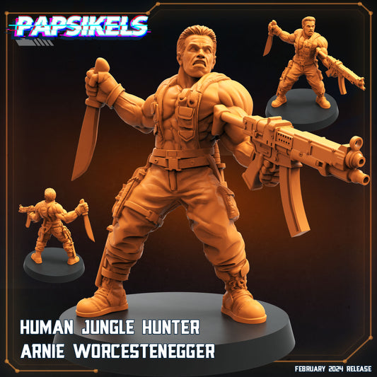 Human Jungle Hunter - Arnie Worcestenegger