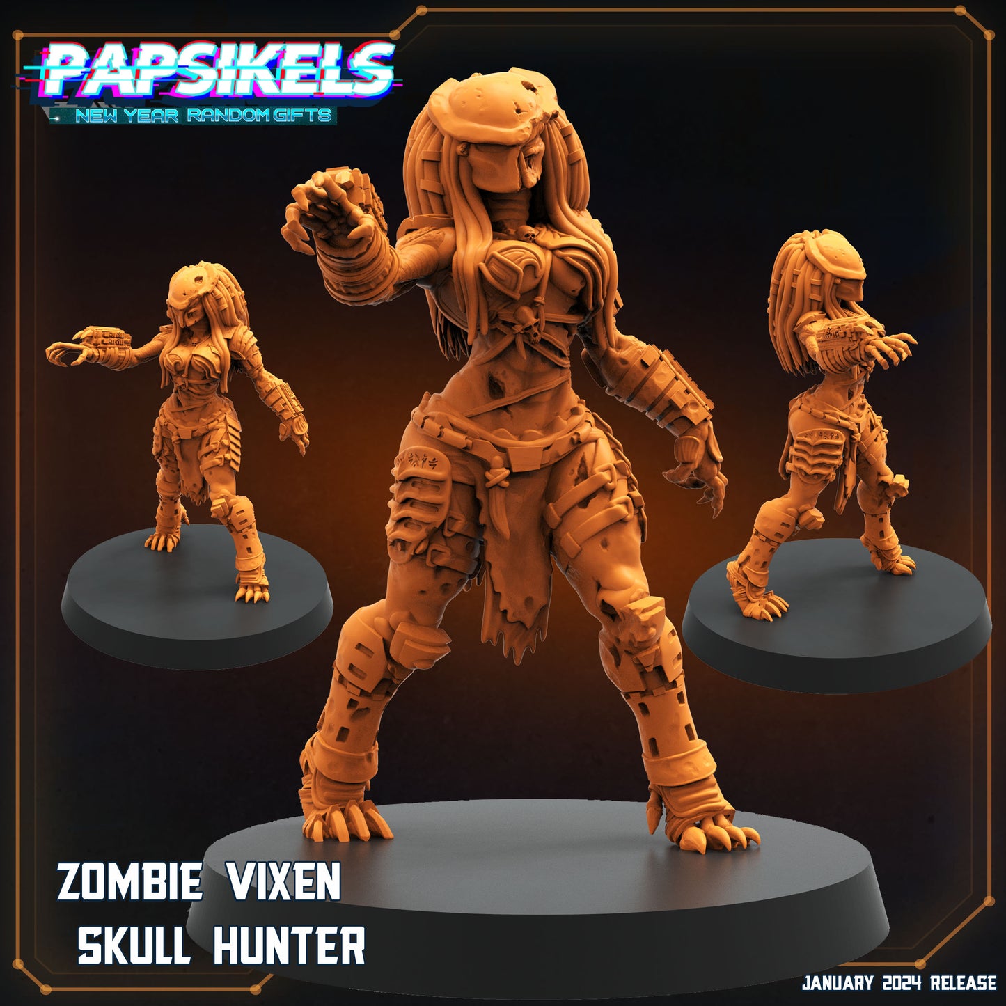 Zombie Vixen Skull Hunter