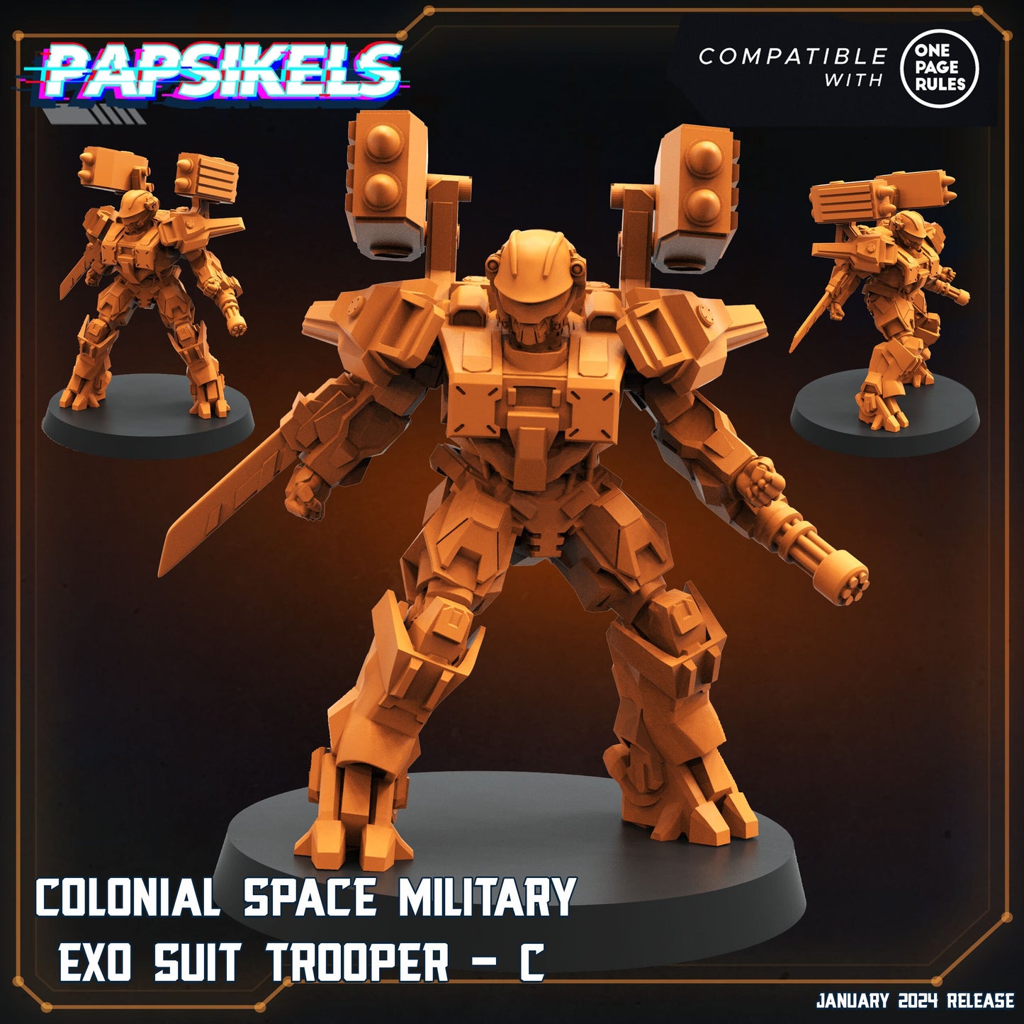 Colonial Space Military Exo Suit Trooper - C