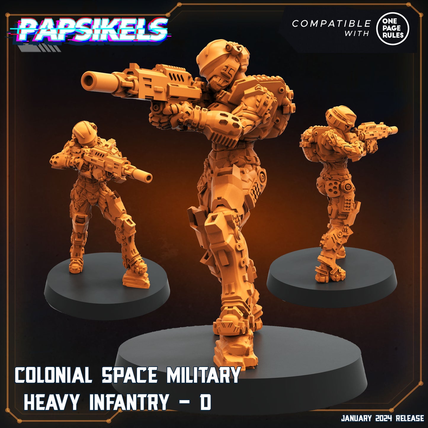 Colonial Space Military Heavy Infantry - D