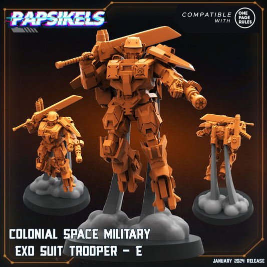 Colonial Space Military Exo Suit Trooper - E