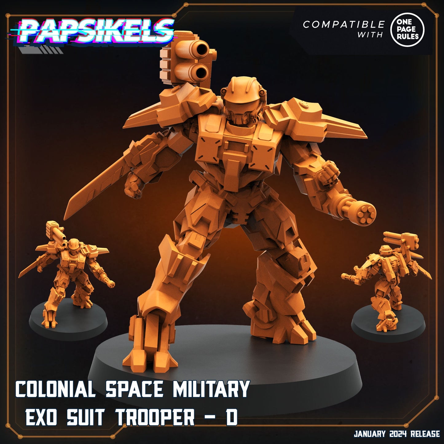 Colonial Space Military Exo Suit Trooper - D