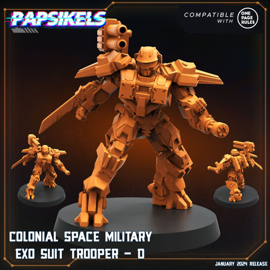 Colonial Space Military Exo Suit Trooper - D