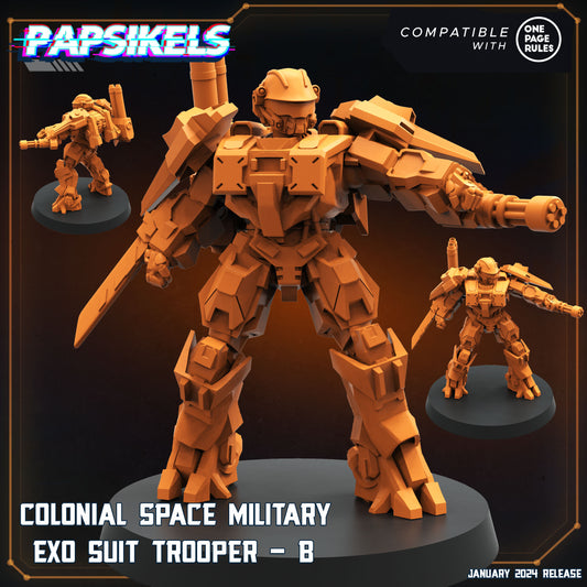 Colonial Space Military Exo Suit Trooper - B