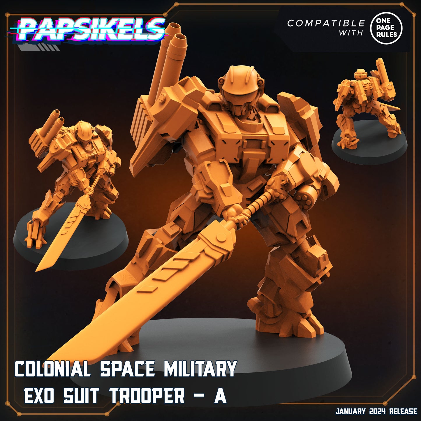 Colonial Space Military Exo Suit Trooper - A