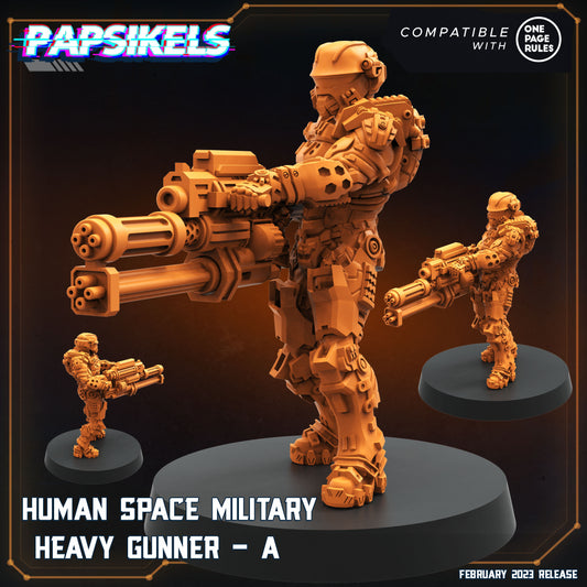 Human Space Military Heavy Gunner - A