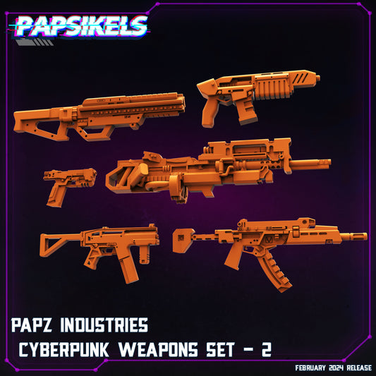 PAPZ Industries Cyberpunk Weapons Set 2 - 6 Pack