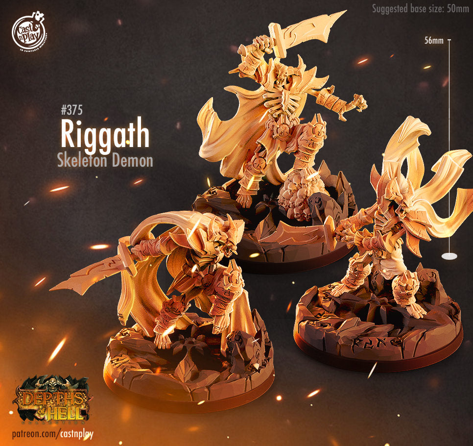 Riggath - Skeleton Demon from the Depths of Hell Collection