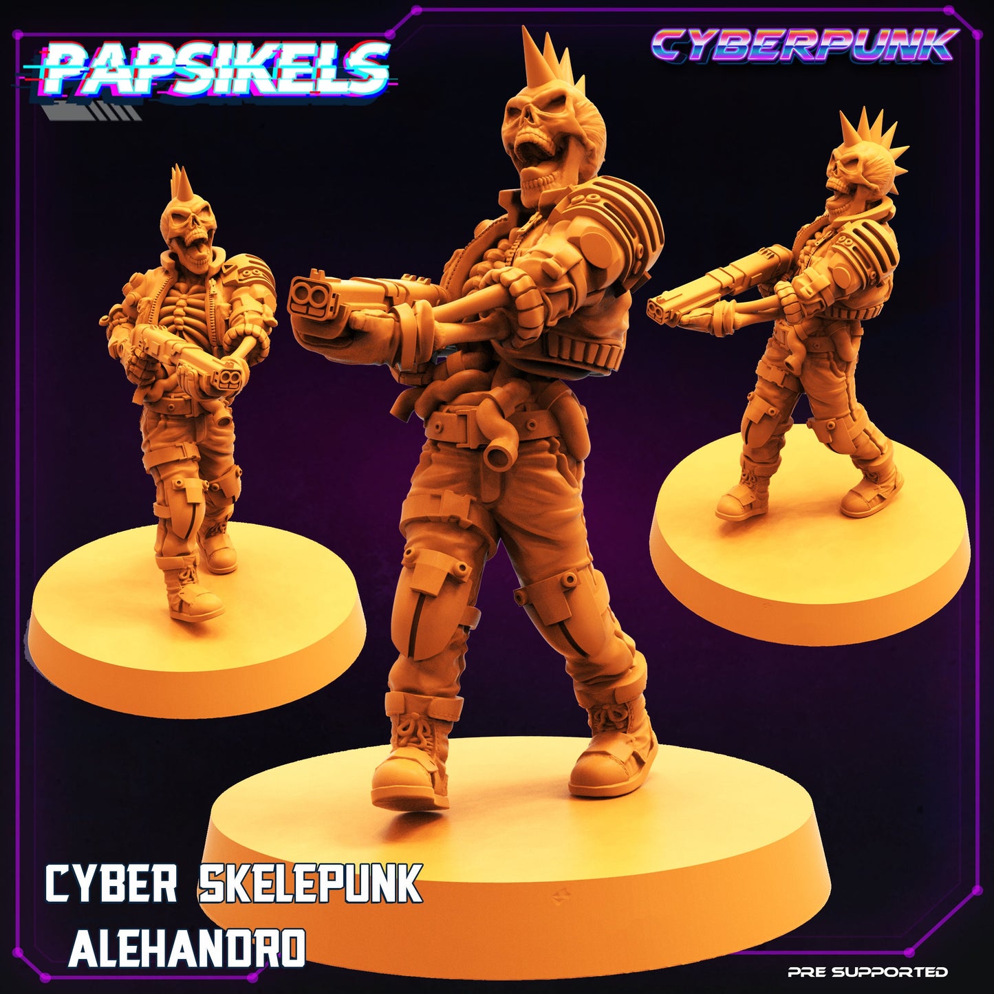 Cyber SkelePunk Complete Set of 14 Models