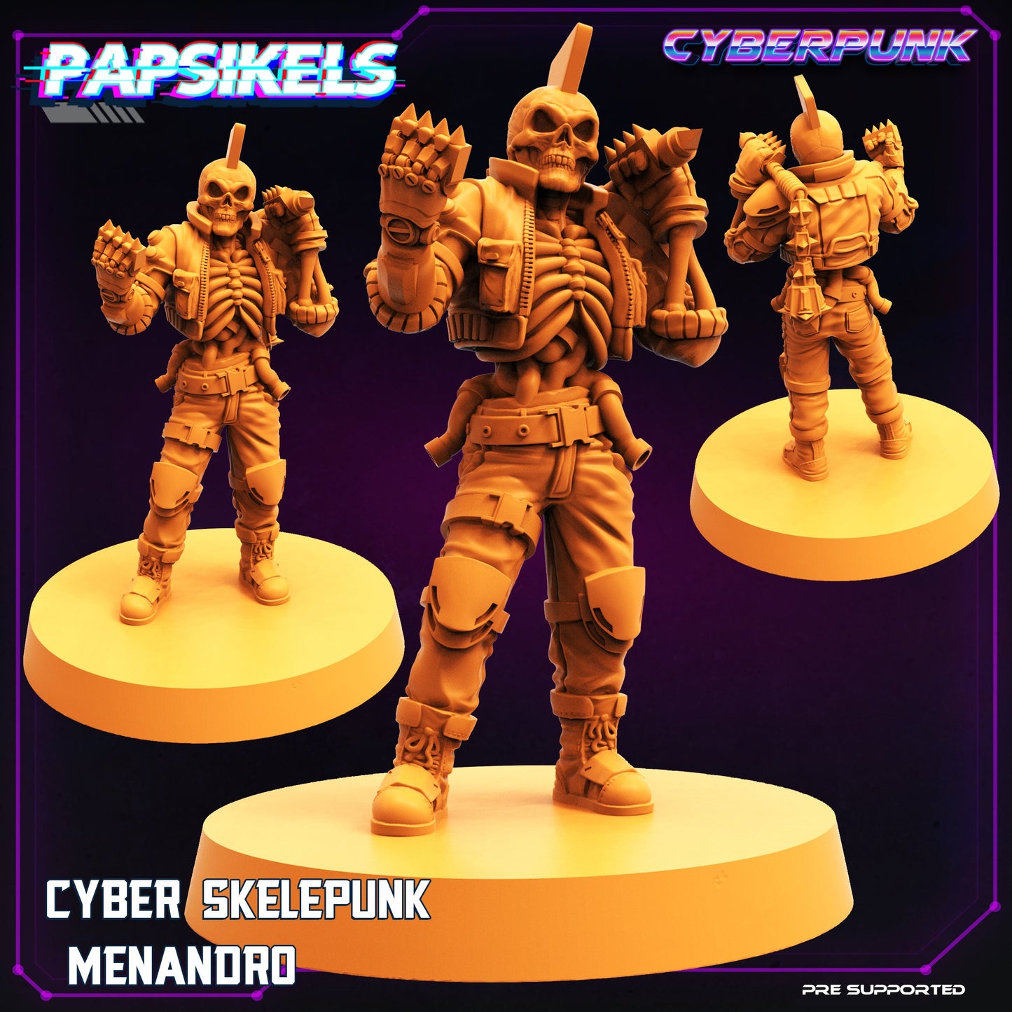 Cyber SkelePunk Complete Set of 14 Models