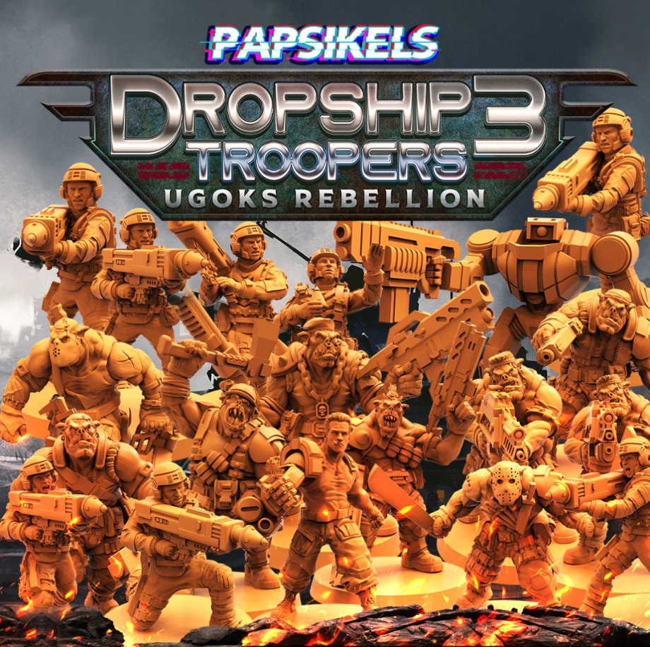 Dropship Troopers 3 Ugoks Rebellion 17 Piece Complete Set