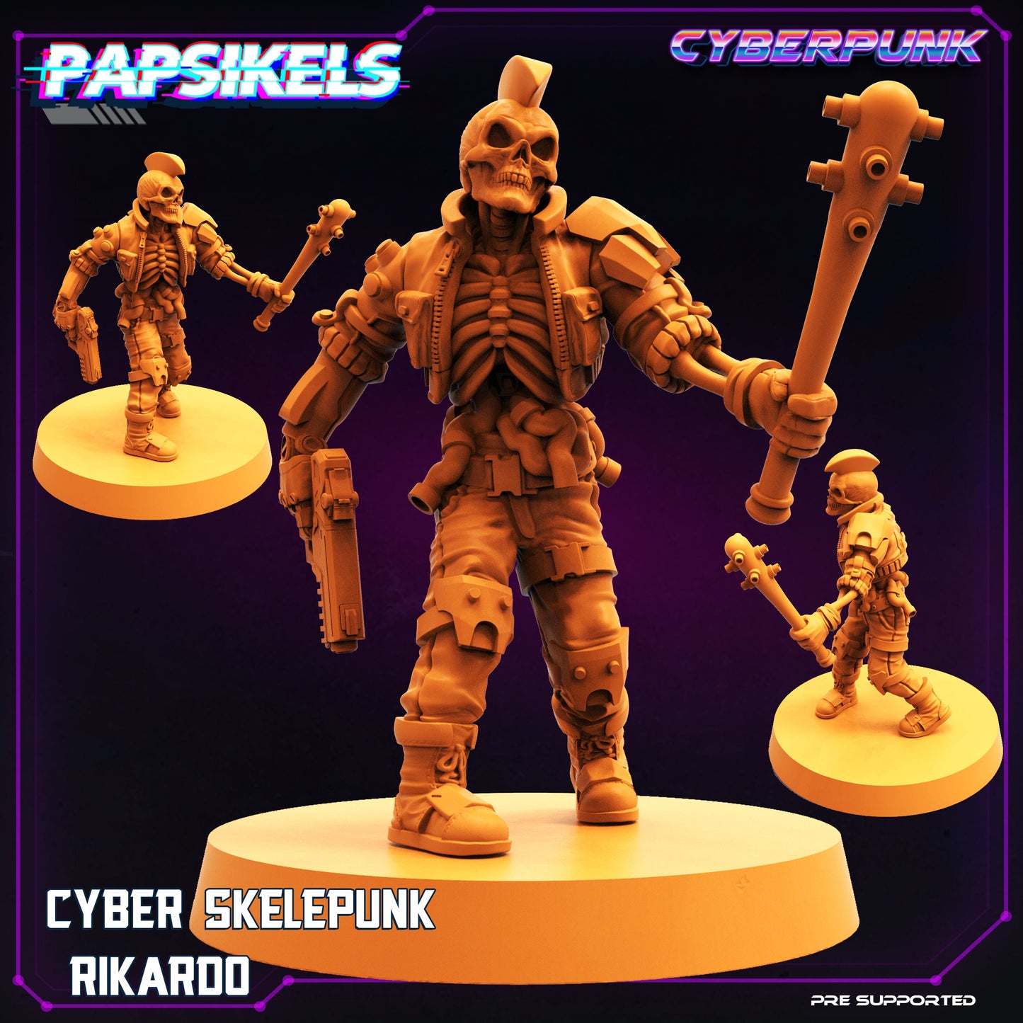 Cyber SkelePunk Complete Set of 14 Models