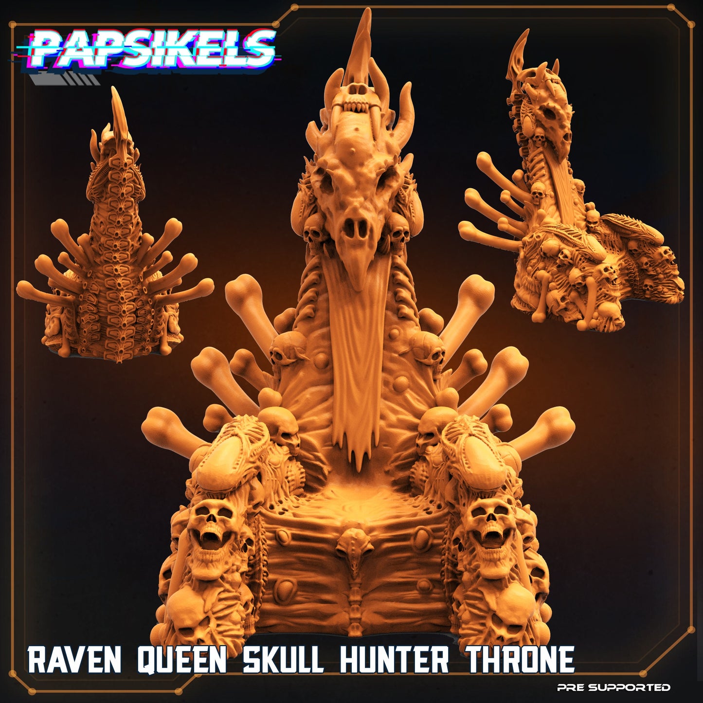 Raven Queen Skull Hunter Throne