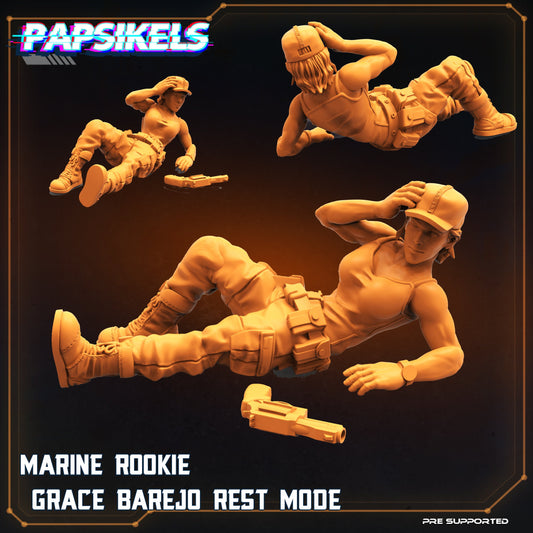 Marine Rookie Survivor Grace Barejo Rest Mode