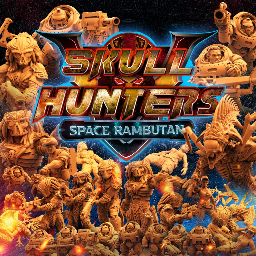 Skull Hunters Space Rambutan Complete Set of 28 Models