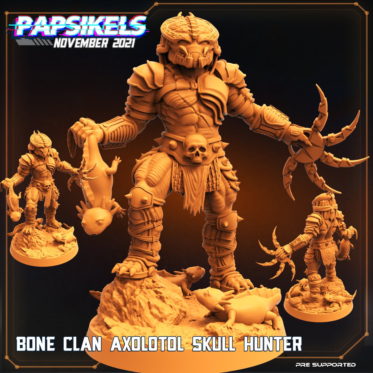 Bone Clan Axolotol Skull Hunter