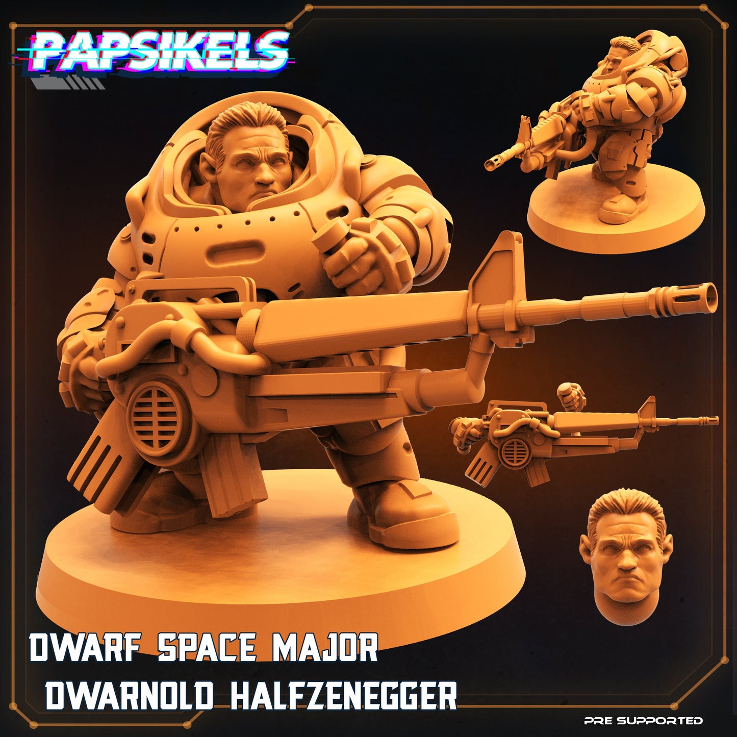 Dwarf Space Major Dwarnold Halfzenegger