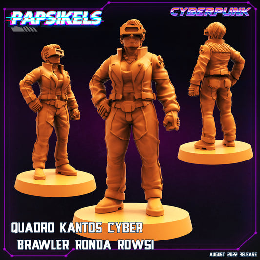 Quadro Kantos Cyber Brawler Ronda Rowsi