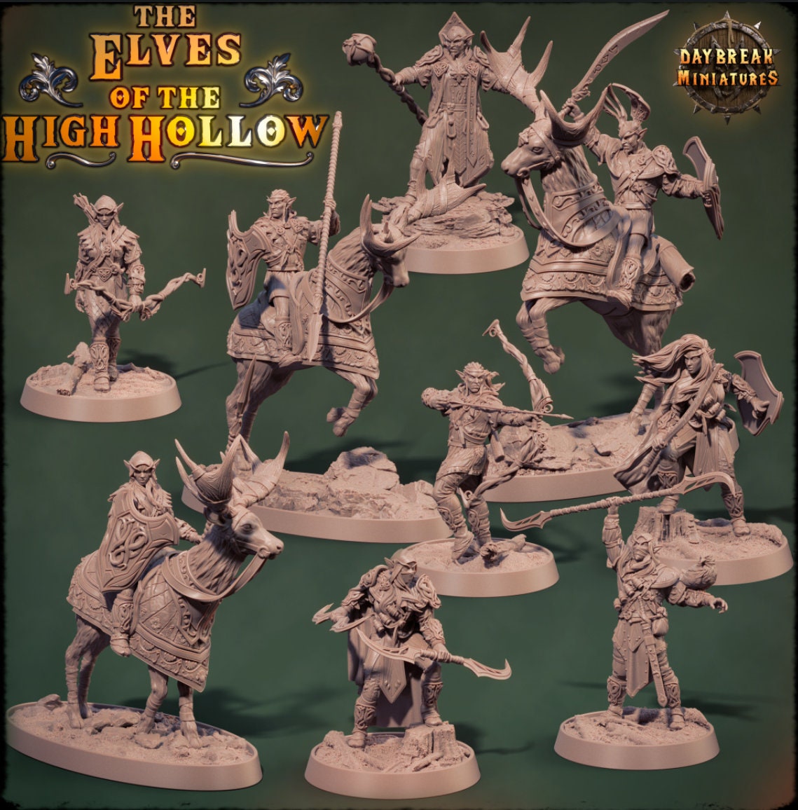 Elves of High Hollow - 9 Piece Compete Set