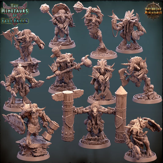 Minotaurs of Fell Falls - 11 Piece Compete Set