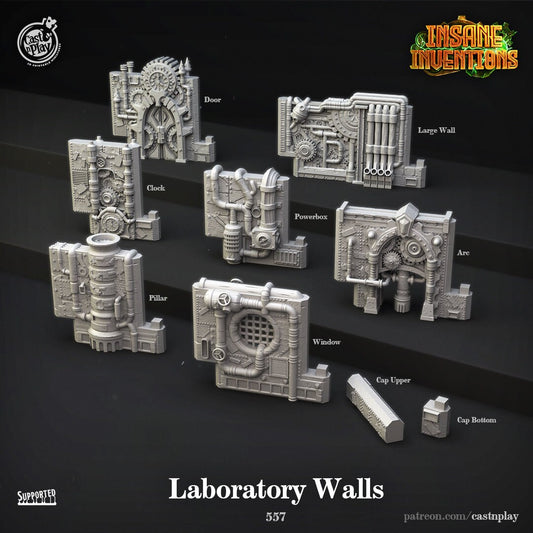 Laboratory Walls - Interlocking Design