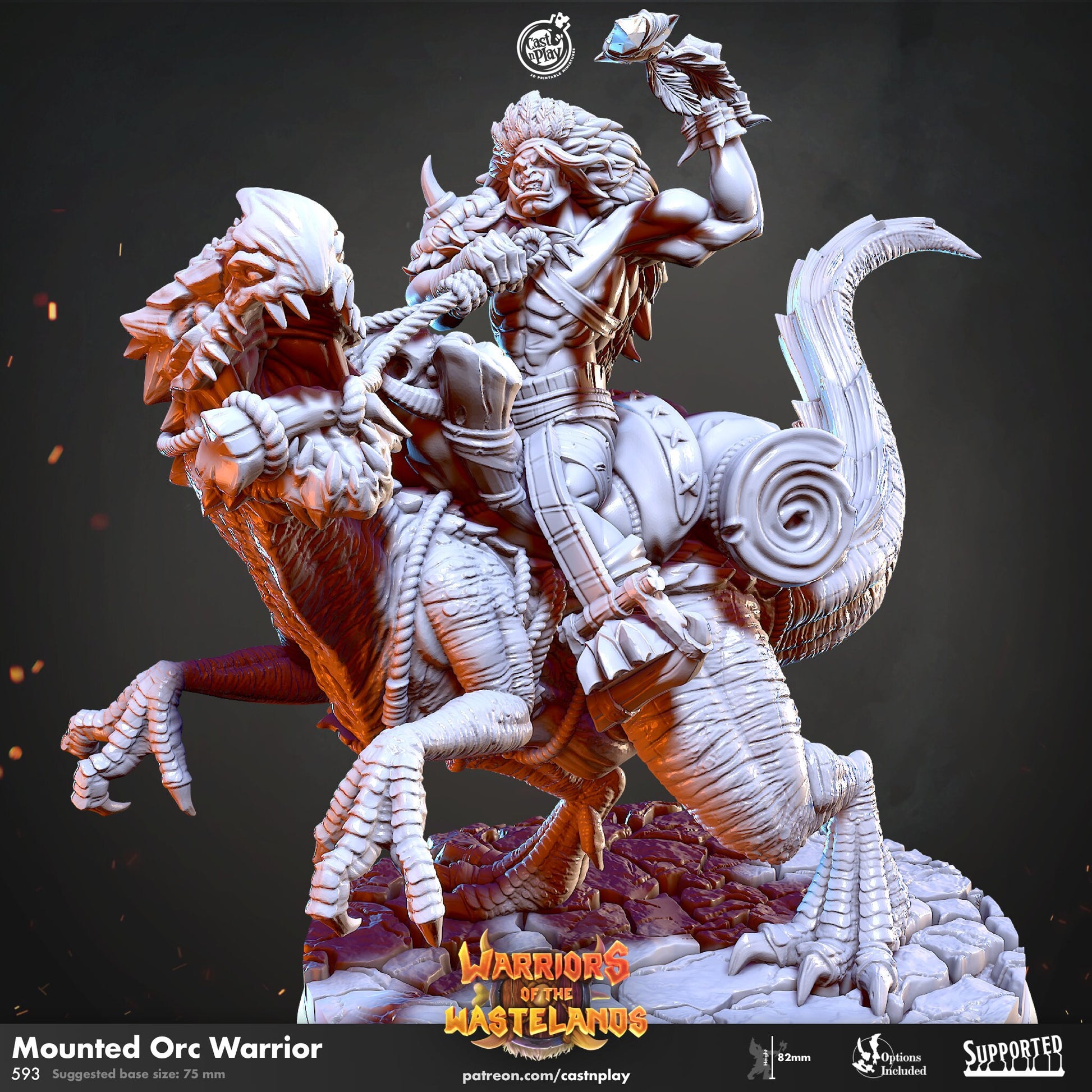 Mounted Raptor Orc Warrior – Flukez