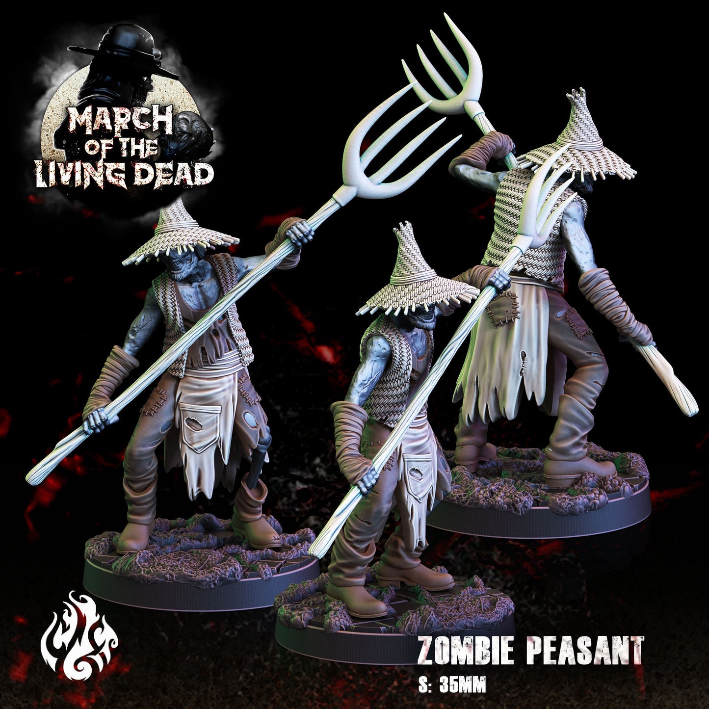 Living Dead - Zombie Peasant Farmer