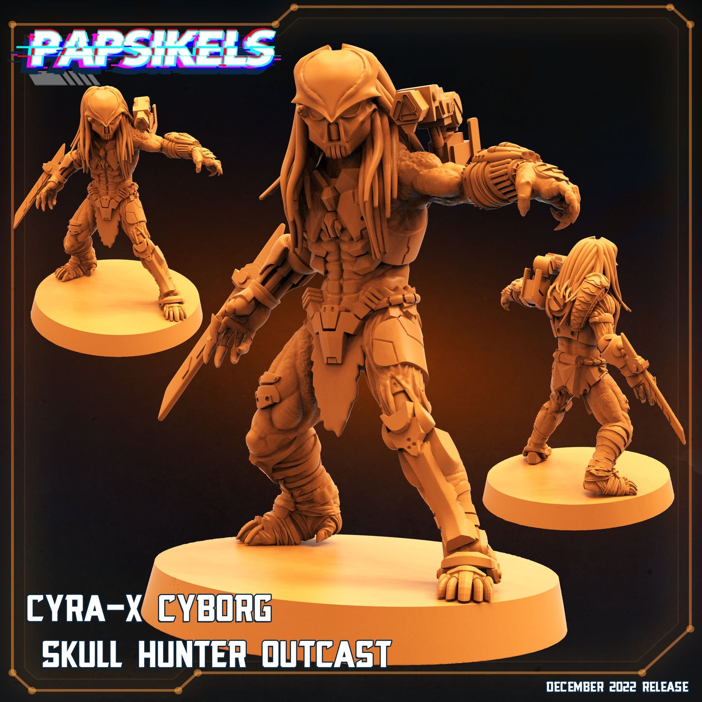 Cyra-X Cyborg Skull Hunter Outcast