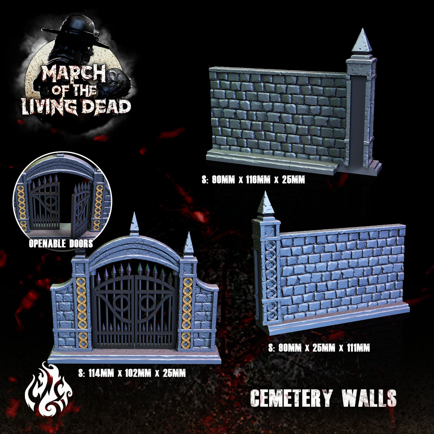 Terrain - Cemetary Walls