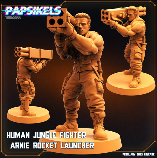 Human Jungle Fighter - Arnie Rocket Launcher