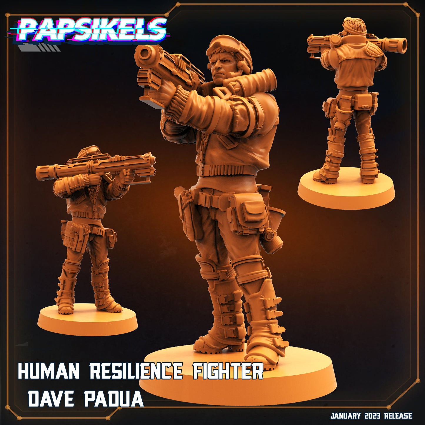 Human Resilience Fighter - Laser Cannon - Dave Padua