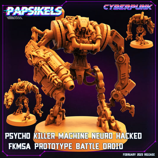 Psycho Killer Machine Neuro Hacked FKMSA Prototype Battle Droid