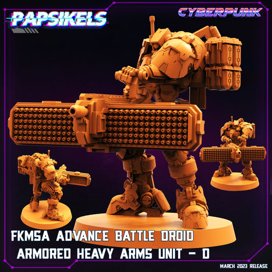 FKMSA Advance Battle Droid Armored Heavy Arms Unit - D