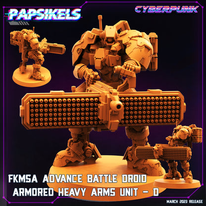 FKMSA Advance Battle Droid Armored Heavy Arms Unit - D