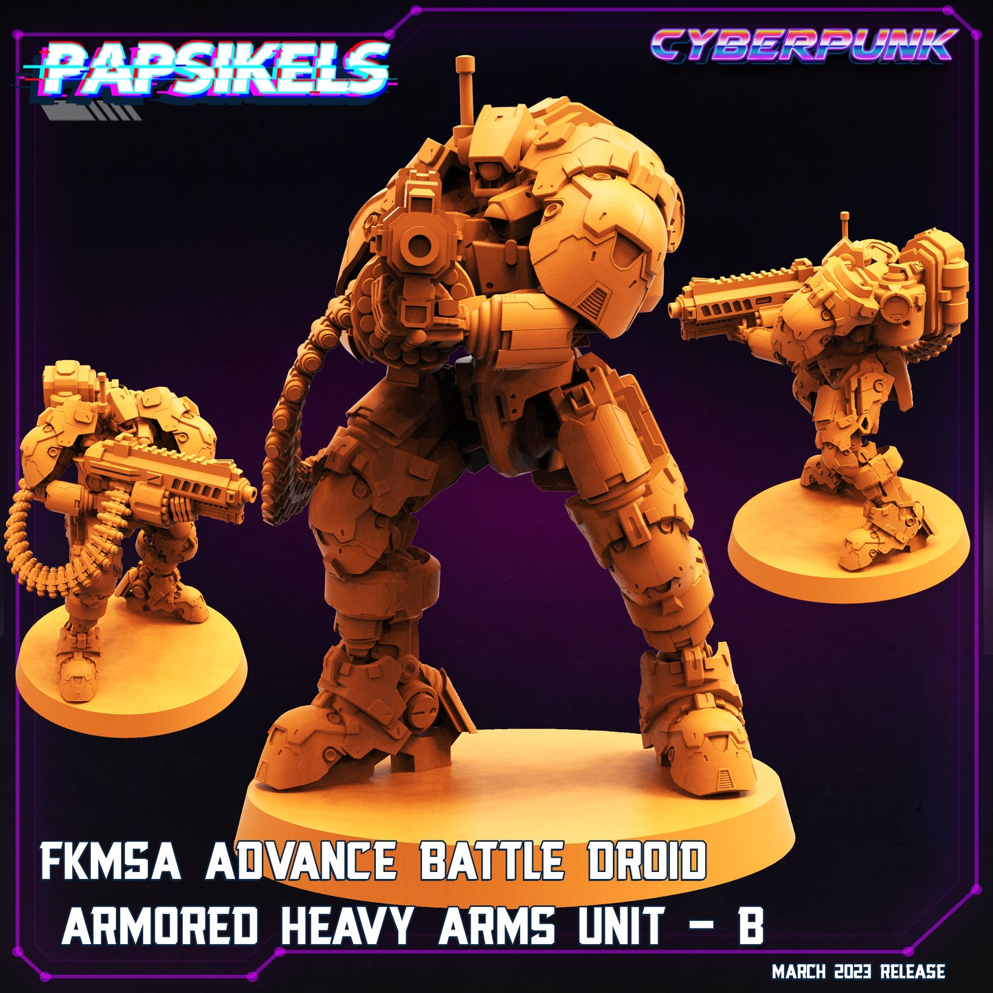 FKMSA Advance Battle Droid - Armored Heavy Arms Unit - B