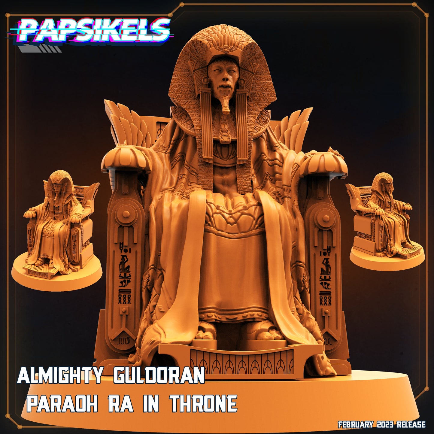 Almighty Pharaoh Ra in Throne